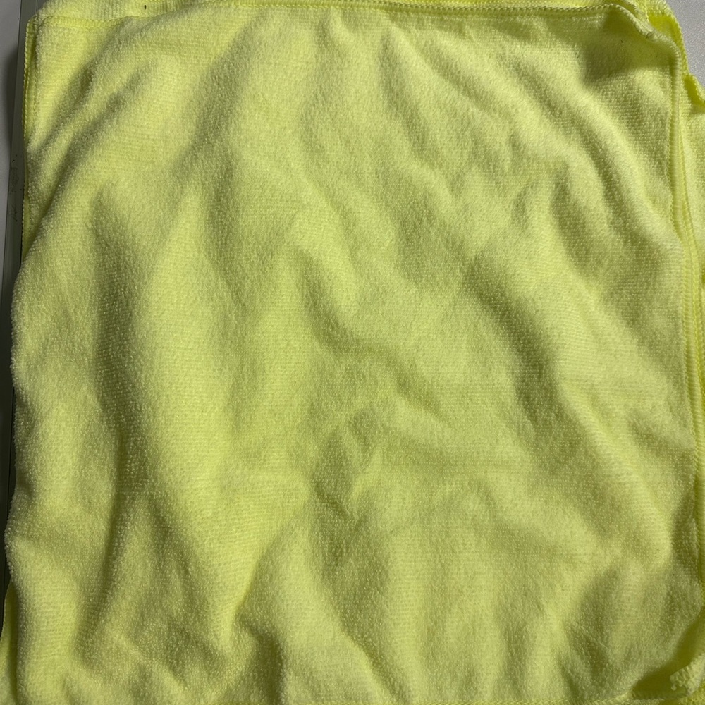 Soft Yellow Microfiber Towels